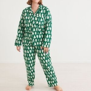 Hanna Andersson Flannel Christmas Tree Pajama Set